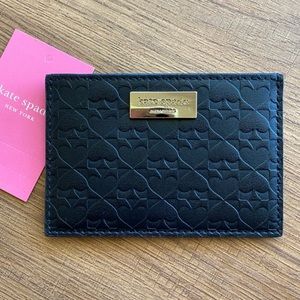 KSNY Penn Place Graham Black Leather Card Holder